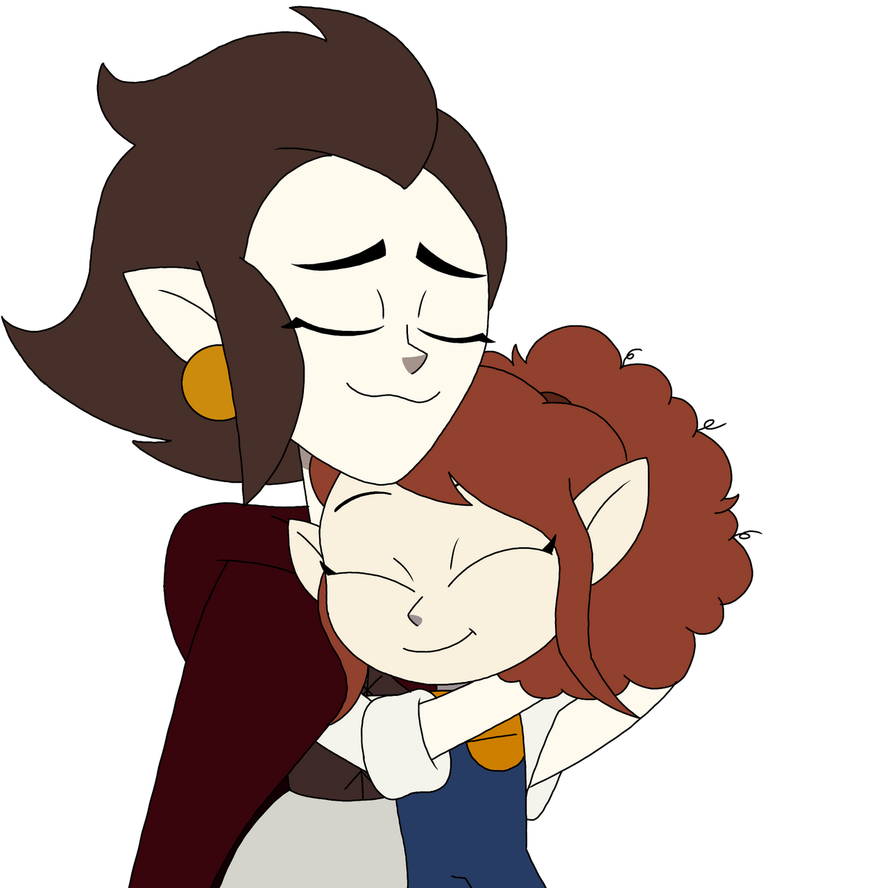 The Owl House OC - Two Evelyns hugging by qeruiashkzvm on DeviantArt The Owl House OC - Two Evelyns hugging by qeruiashkzvm on DeviantArt