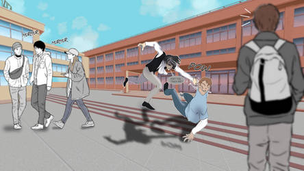 School Fight Scene