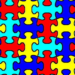 Colored Puzze Pattern