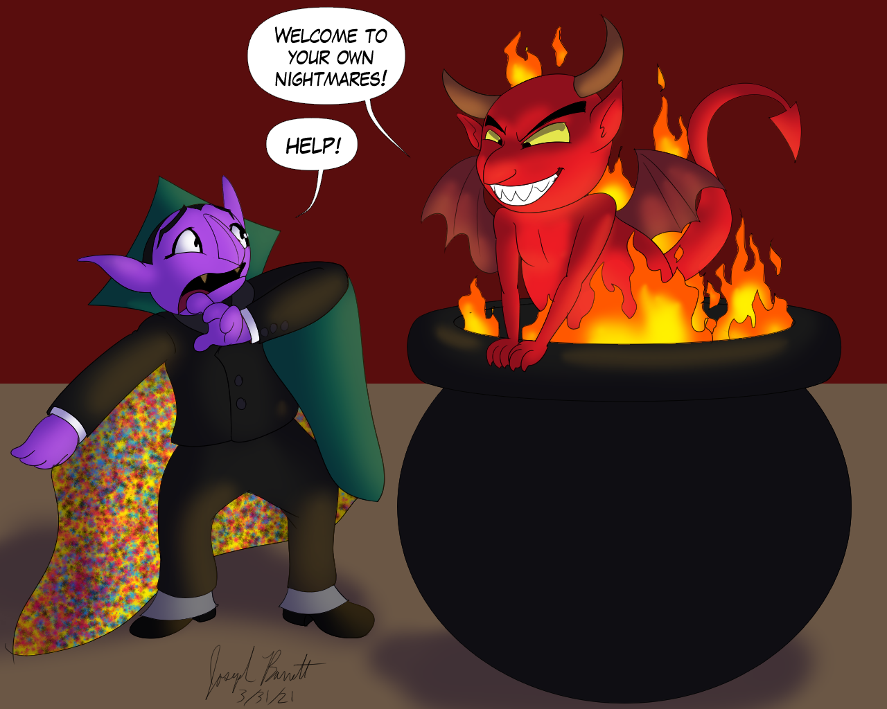 Count von Count meets Satan by Avionscreator on DeviantArt