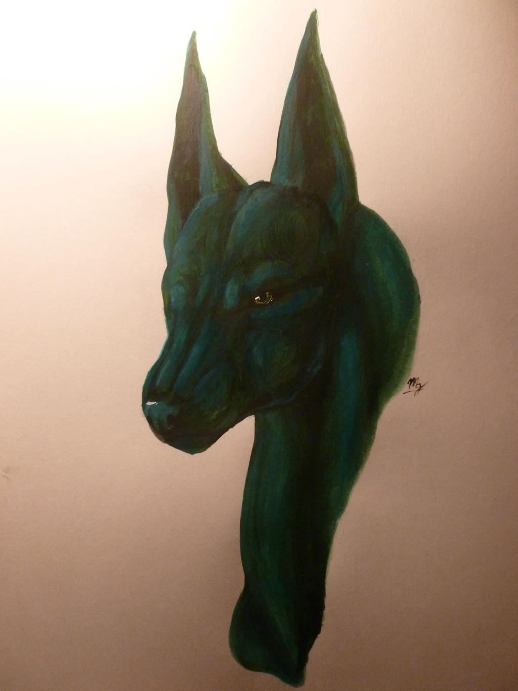 Abstract Doberman