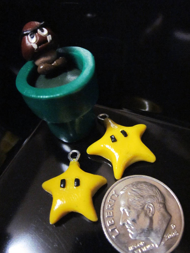 Tiny Goomba and Star Earrings