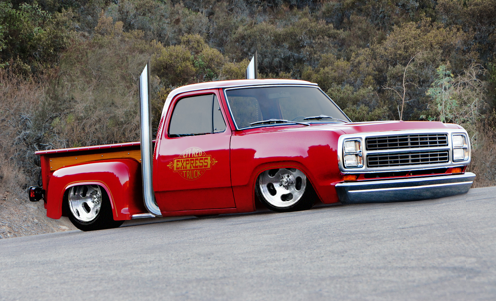 79' Dodge Little Red Truck - shopped By rubrduk