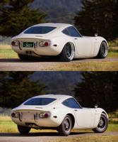 1967 Toyota 2000GT before and after