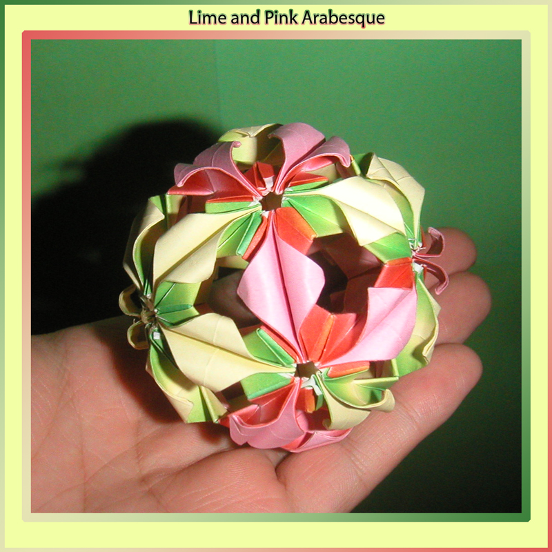 Lime and Pink Arabeque