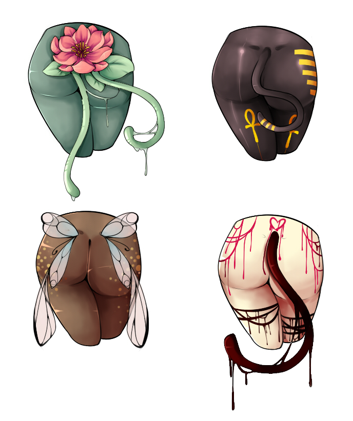 Mystery Butt adopts 4 [Closed]