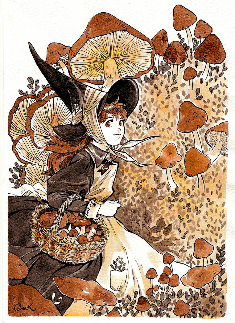 Astrid- Inktober #7 2016 by anakareninart