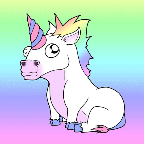 Unicorn Rainbow GIF