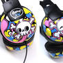 lovely skull headphones