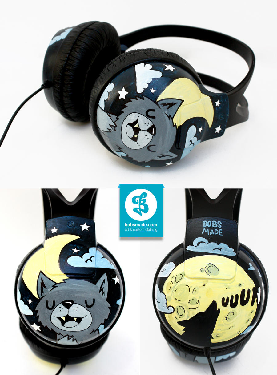 Moon and Wolf headphones