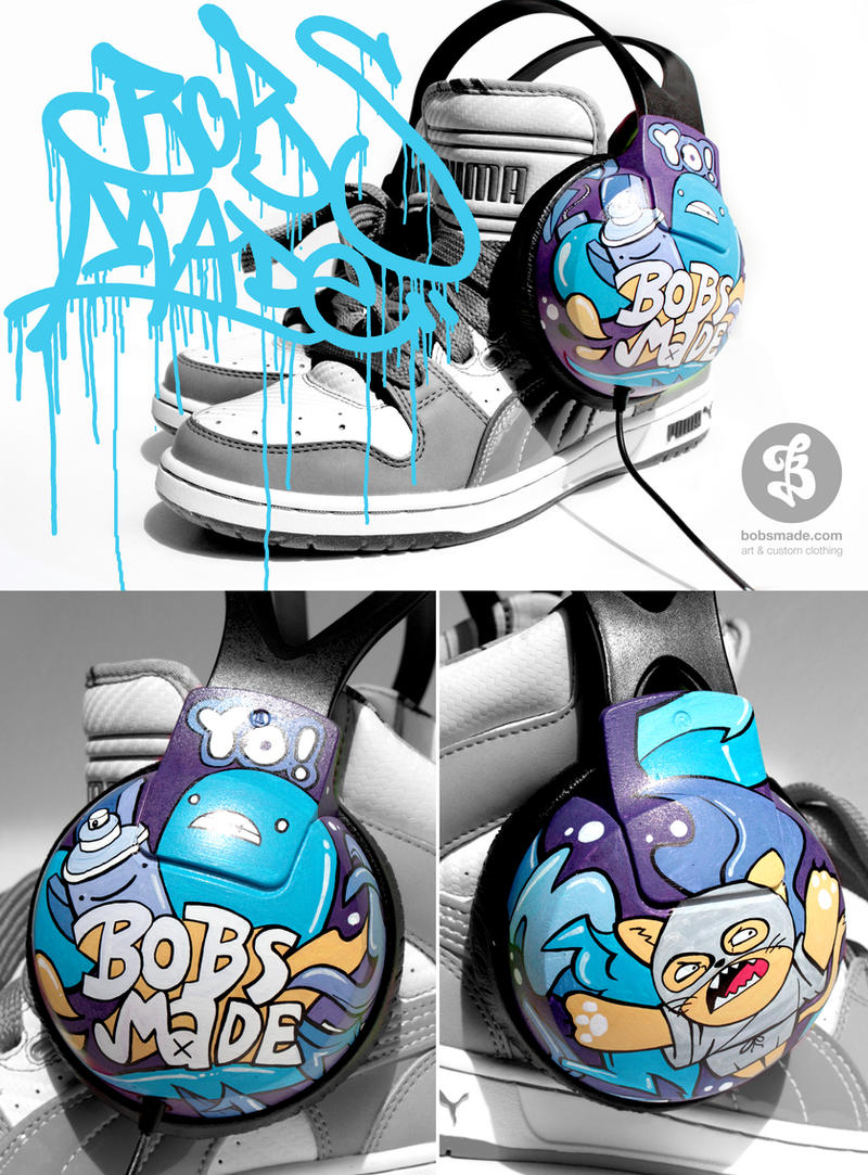 graffiti headphones