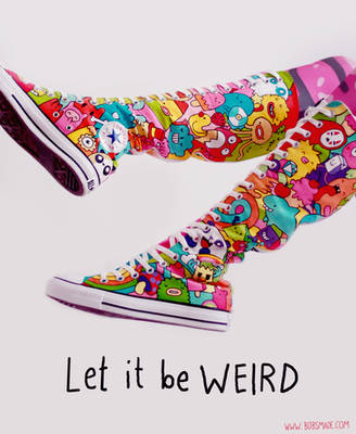 Be WEIRD Converse Boots