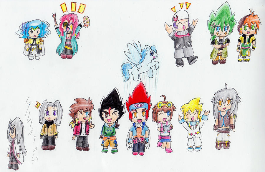 Chibi Metal Fight Beyblade Characters