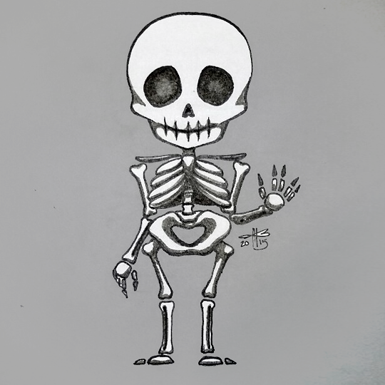 Ink-Draw 24: Skeleton