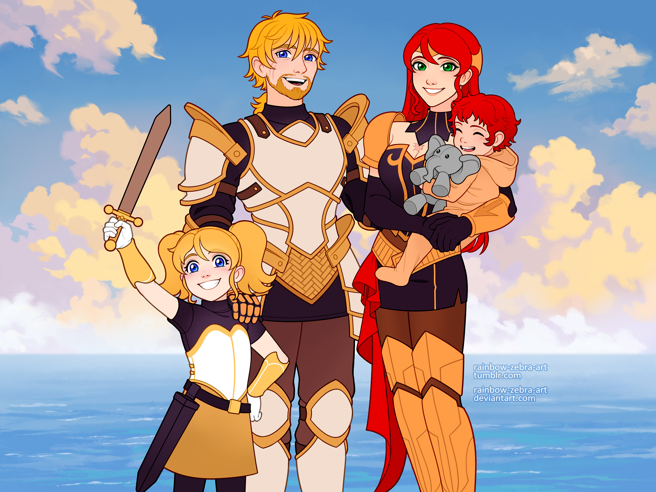 Arkos Carousel Arkos family photo (commission) by rainbow-zebra-art on DeviantArt