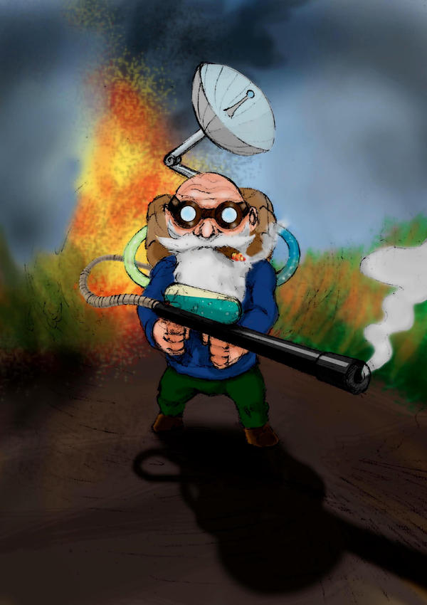 Exploding Gnome Gnome Flame Thrower by BorisPeci on DeviantArt
