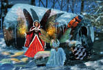 Fairies of Christmas and winter