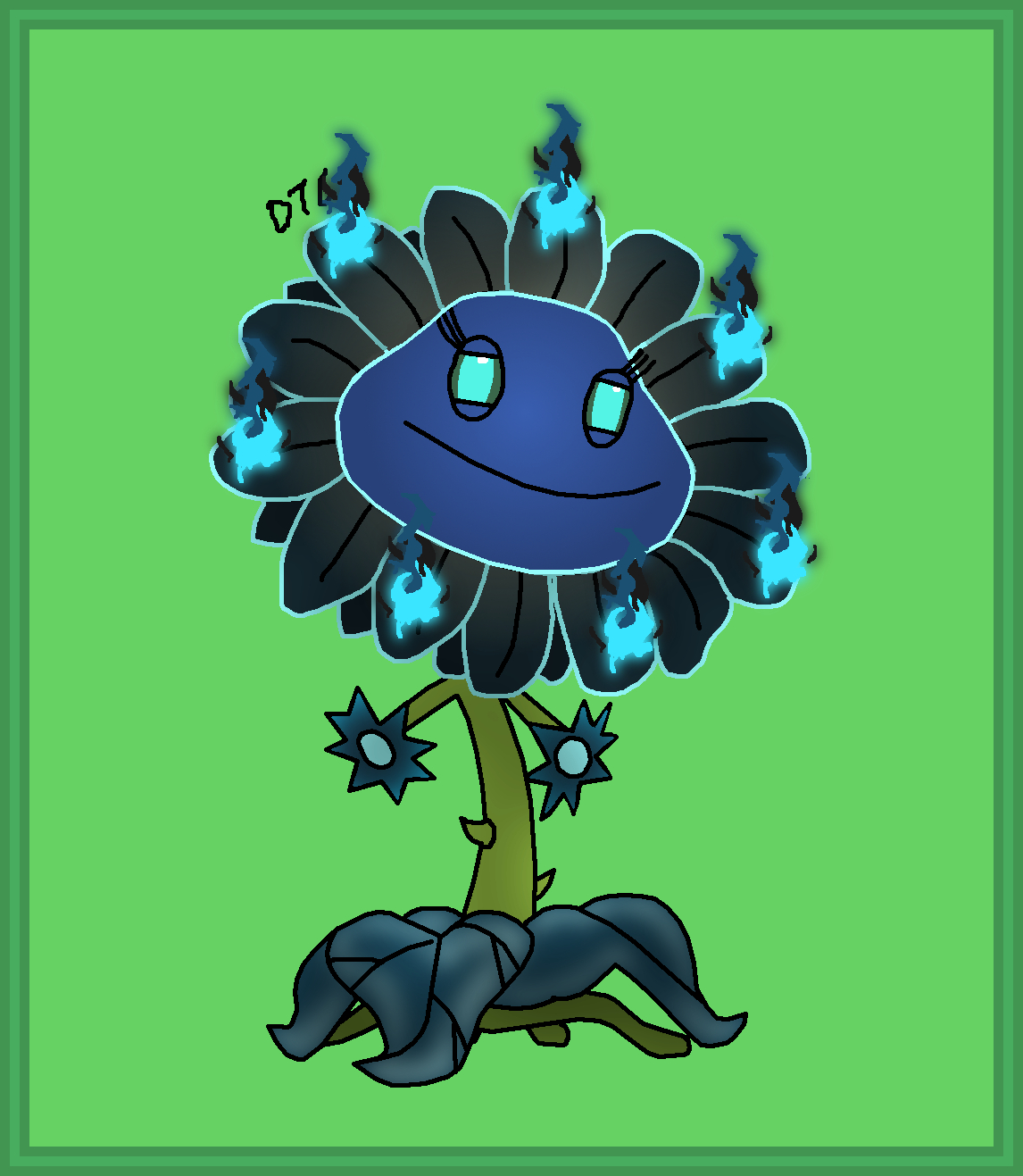 Plants vs Zombies подсолнух вампир