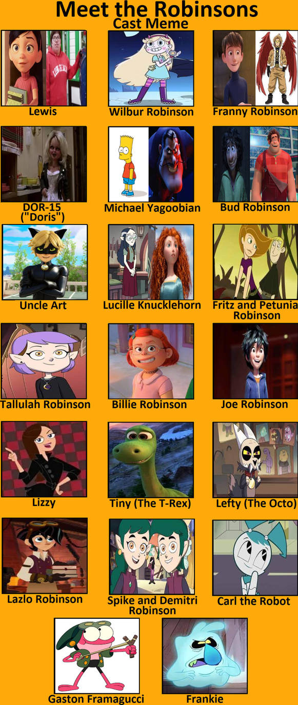My Meet The Robinsons Recast Meme by gracie01villafana20 on DeviantArt
