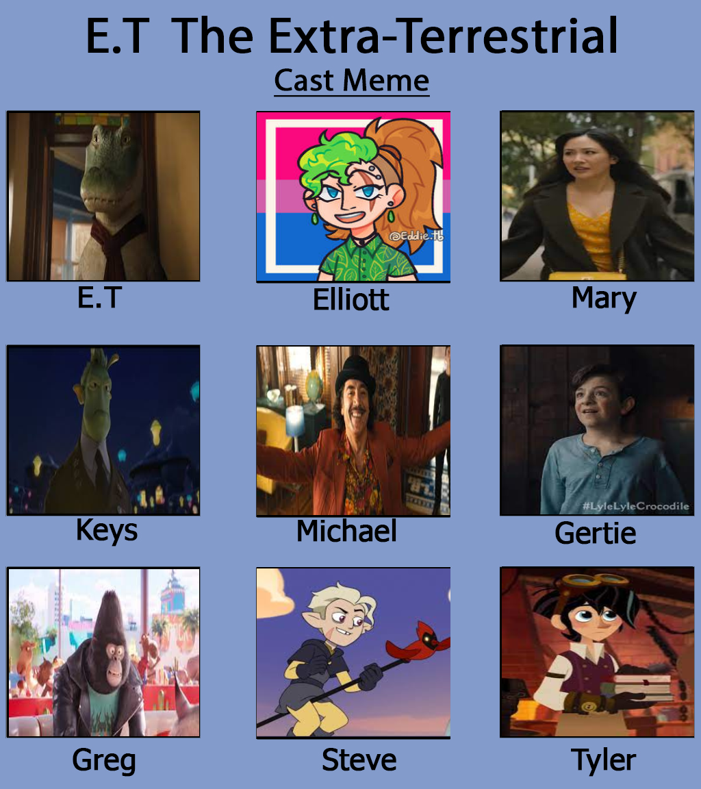 My E.T. Cast Meme by gracie01villafana20 on DeviantArt
