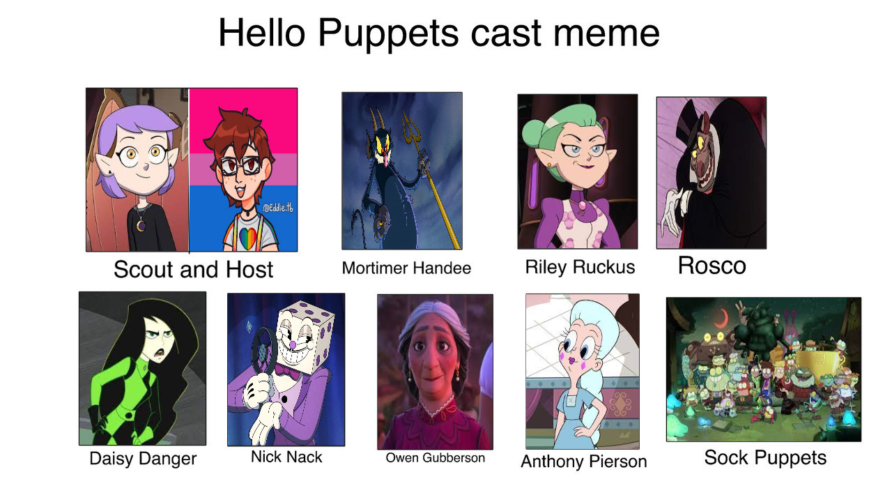 Puppet Esign Meme My Hello Puppets Recast Meme by gracie01villafana20 on DeviantArt
