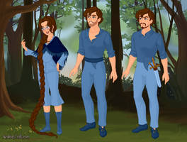 My Poppy Playtime OCs, Emily, Archie, and Frances