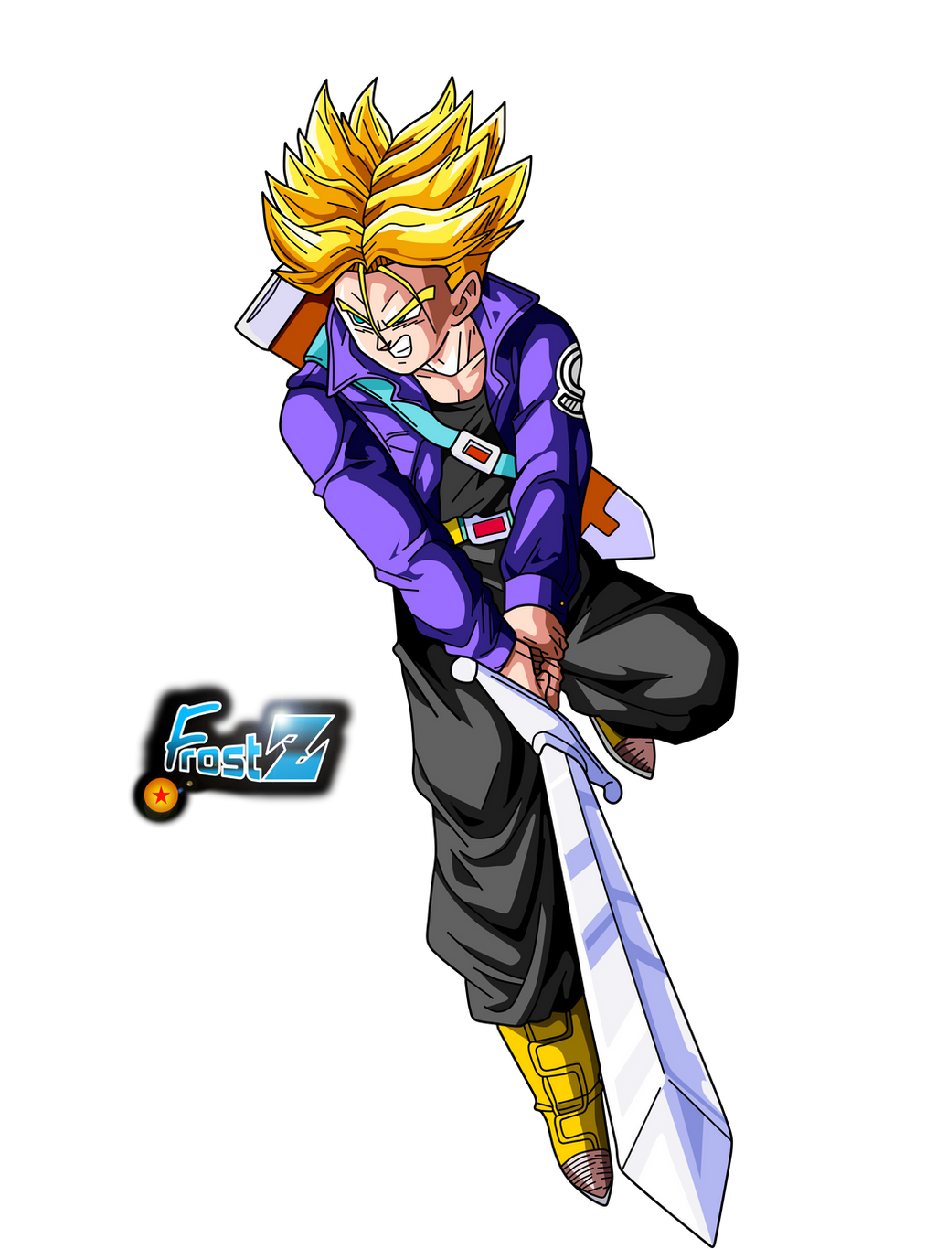 Trunks del Futuro SSJ  Dragon ball super, Dragon ball z, Dragon