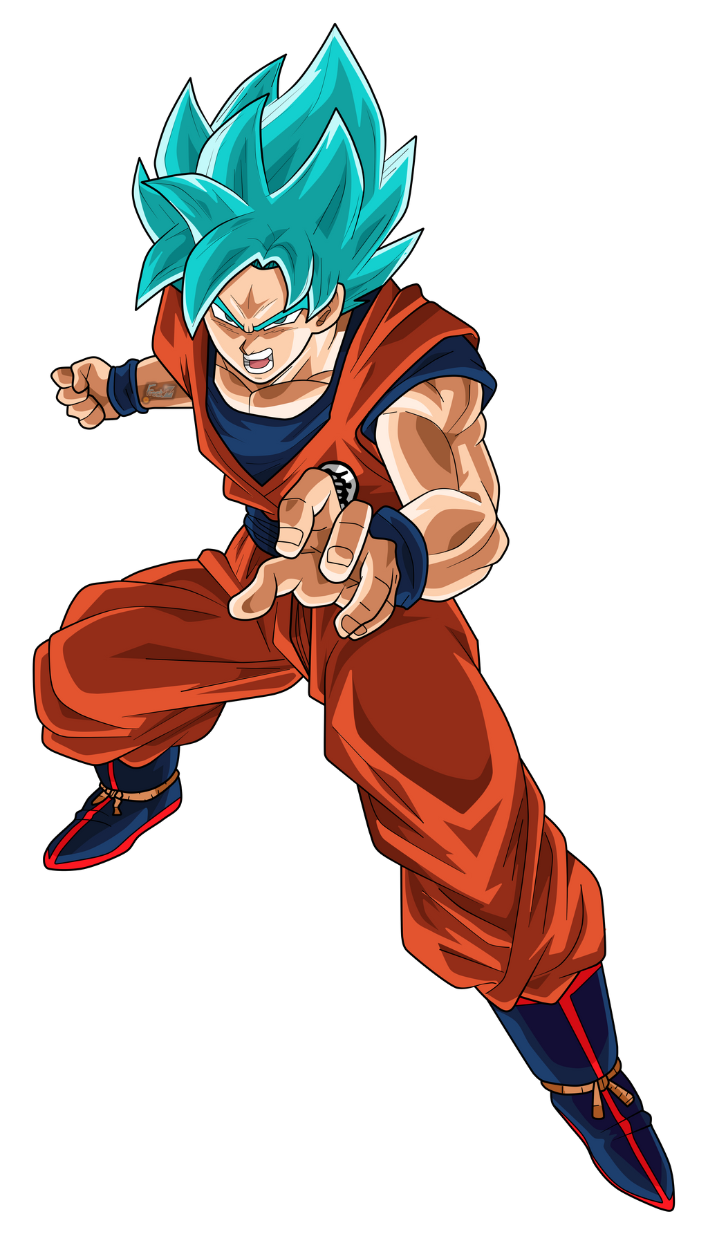 Goku Super Saiyan Blue Kaioken Lineart by ChronoFz on DeviantArt