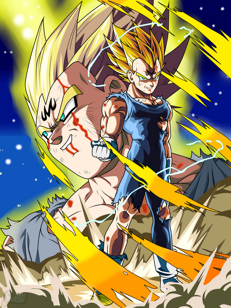 Majin Vegeta (Poster) by ChronoFz on DeviantArt