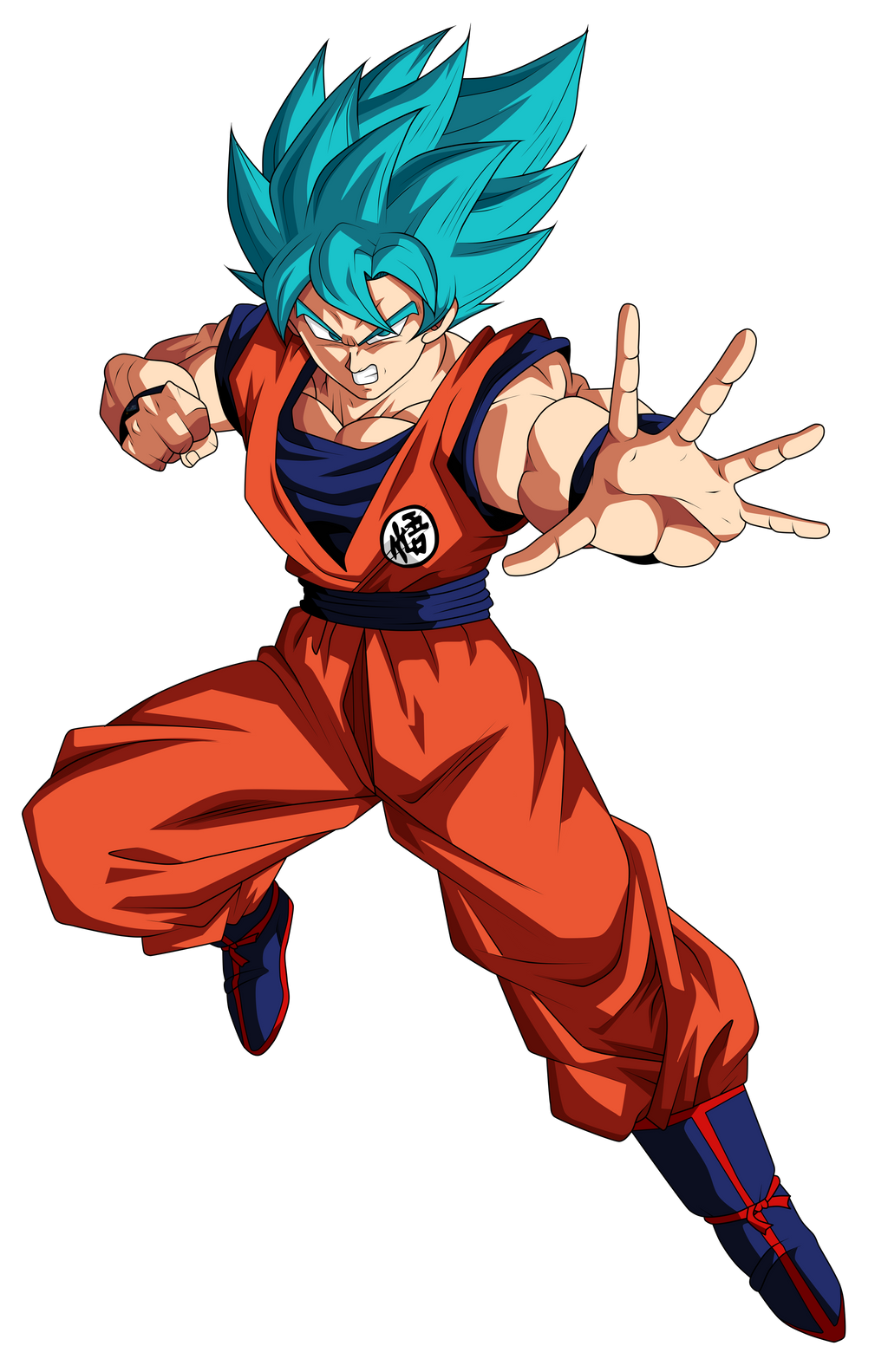 Goku Super Saiyan Blue by ChronoFz on DeviantArt, imagem do goku
