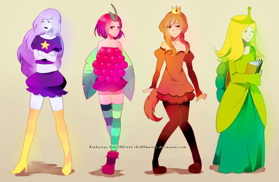 adventure time princesses by chuwenjie on DeviantArt.