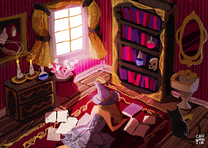 the witch's bedroom by chuwenjie on DeviantArt