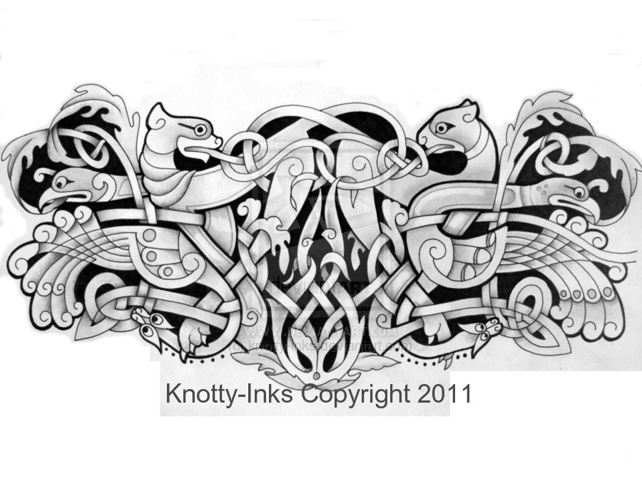 Celtic armband tattoo design