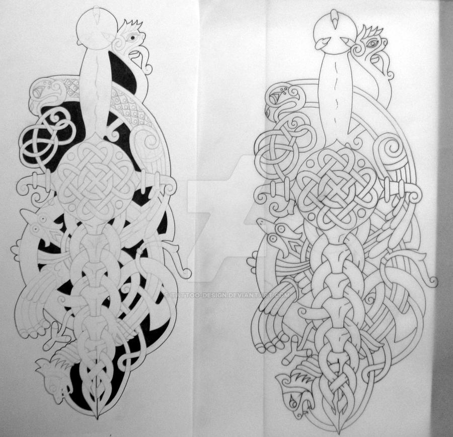 Celtic dagger outline by Tattoo-Design on DeviantArt