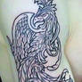 Phoenix tattoo outline