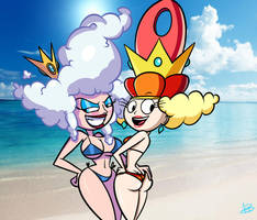 Two Queens at the Beach