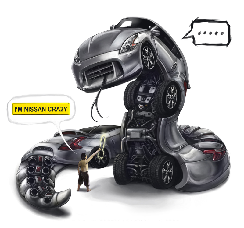 Nissan Car-toon crazy