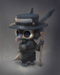 Smol Plague Doctor by Silverfox5213