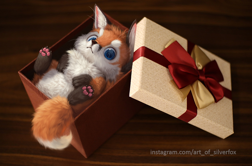 Fox in a Box by Silverfox5213 on DeviantArt