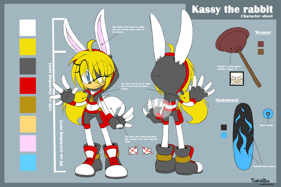 Kasia Rabbit Rabbit Character sheet: Kassy the rabbit by Tanzilla on DeviantArt