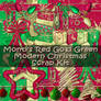 Christmas Red Green Gold Scrap