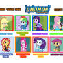 MLP Equestria Girl as Digimon Tamers Cast Meme