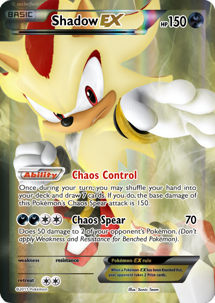 shadow the hedgehog pokemon card Sonic, Shadow, & Silver