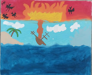 2021 Painting: Sunset of the Damned
