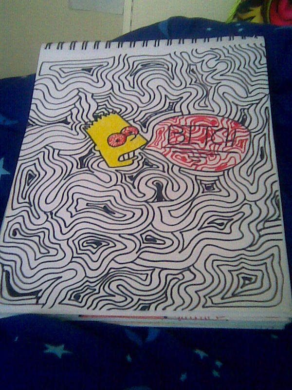 Trippy Bart Simpson Drawing By Cupcakesex2452 On Deviantart Trippy Bart Simpson Drawing By Cupcakesex2452 On Deviantart
