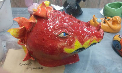 Glazed dragon head-complete