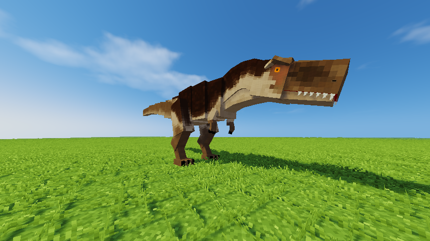 JurassiCraft 1.4 Tyrannosaurus retexture.