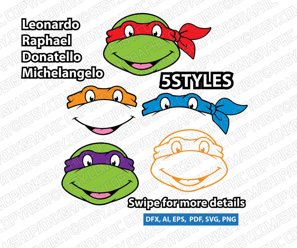 Download Ninja Turtles Svg Sticker Decal Silhouette Cameo C By Dnkgraphic On Deviantart