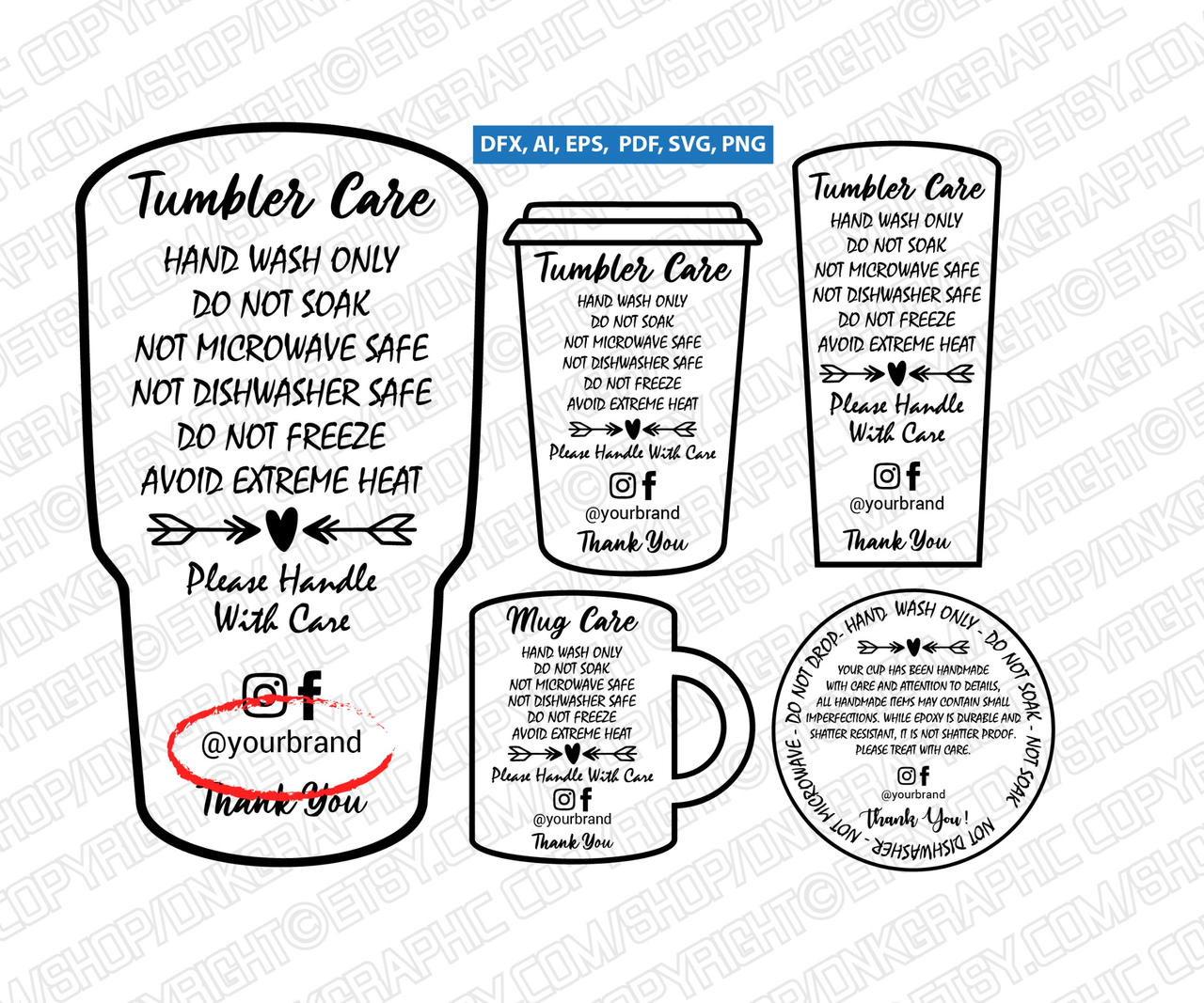 Mug Care Instruction 