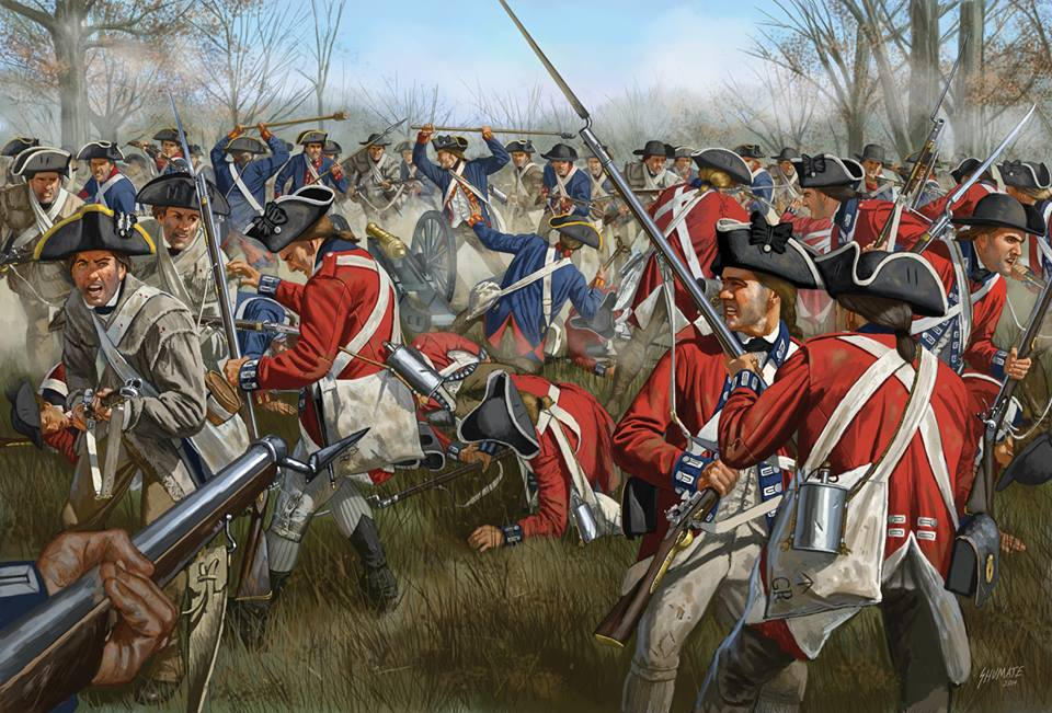 Англо французы. Битва за независимость США. Британская армия в войне за независимость США.
